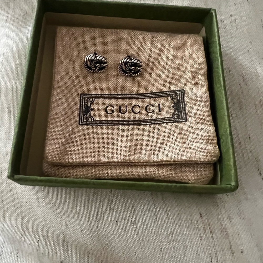 Authentic Gucci Double G Earrings